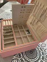 Caja de almacenamiento de joyas de cuero PU, embalaje multifunción portátil de estilo europeo con cajón, regalo de invierno