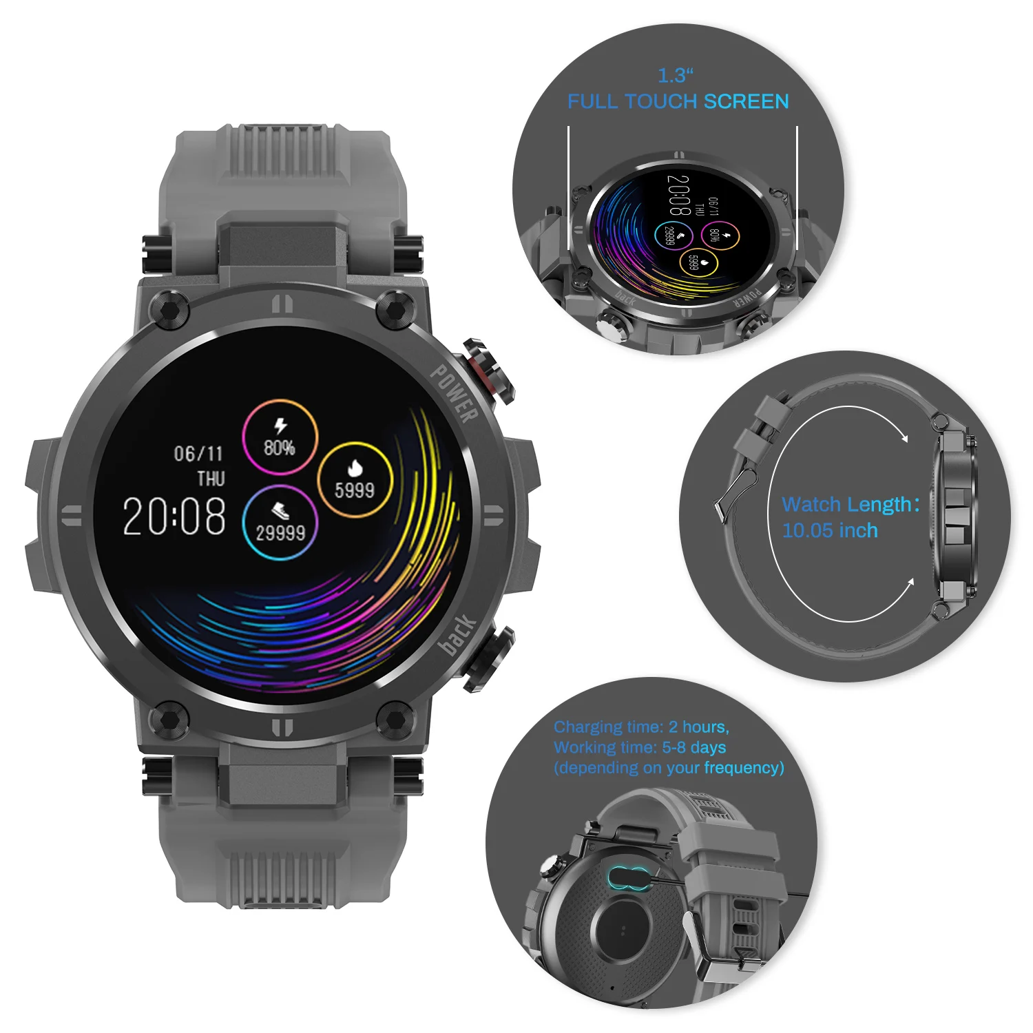 CanMixs 2021 NEW Smart Watch IP68 impermeabile uomo donna  cardiofrequenzimetro Bluetooth Connect Smartwatch Fitness Smartband|Smart  Watches| - AliExpress