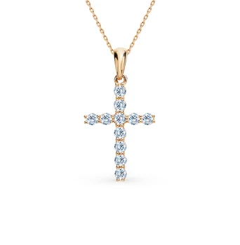 

Gold pendant with diamonds sunlight sample 585