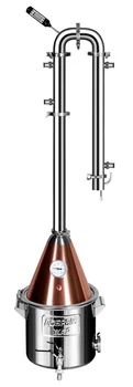 

Distiller moonshine machine column type with reflux kind fever absolute pro copper stainless steel, heat on the stove