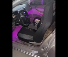 Tira de luces LED RGB para decoración de coche, luz de ambiente Interior con USB, Control remoto inalámbrico de música, múltiples modos