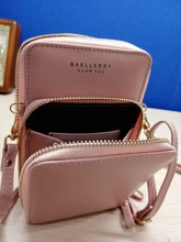 Baellerry-cartera de piel para mujer, cartera femenina de gran capacidad con cremallera, bolso para teléfono móvil, tarjetero, 2021