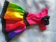 2 unids/lote muñeca hecha a mano vestido para muñeca Barbie Casual desgaste diario atuendo de gemelos falda rosa azul accesorios de ropa de los niños de juguete