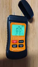 Probador de humedad y fugas de agua, Detector de humedad con madera, papel y pared, 3 modos de retención de datos ℃/℉, medidor de temperatura para pared de madera