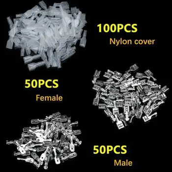 

Electrical Insulation Pipe Connector Male Female Spade Crimp Terminals Electrical Insulating Sleeve Wire Wrap Connector