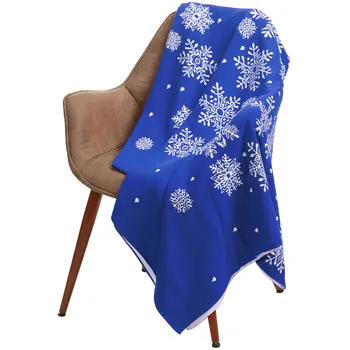 

Plaid Snow Fairy, blue (cornflower)