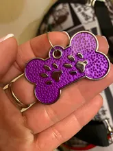 Collar-Accessories Engraved Paw-Name-Tags Puppy Dog-Id-Tag Custom Personalized Pet-Dog