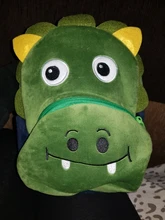 Mochila de felpa con dibujos animados para niños, morral escolar para guardería, para niños y niñas, con animales bonitos