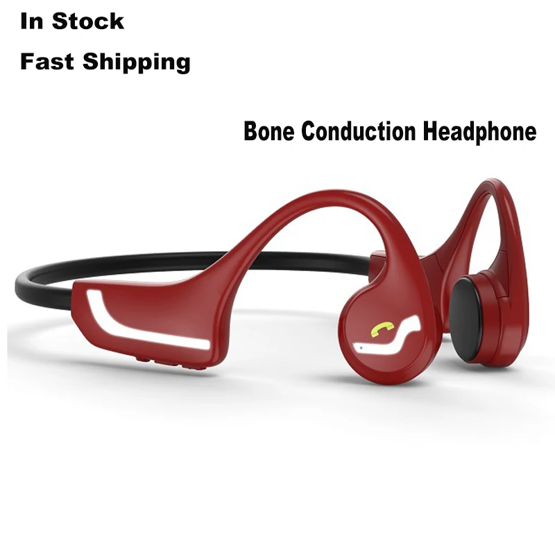 

New Bone Conduction Bluetooth 5.0 Headset Headphone Sport Waterproof Sweatproof Earphones Extra Long Standby for Iphone Xiaomi