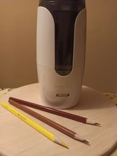 Tenwin-afilador de lápices eléctrico automático grande para niños y artistas, papelería de alta resistencia para lápices de colores, USB mecánico