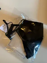 1pc de algodón negro máscara boca cara Mascarilla Anti PM2.5 polvo máscara de Boca 1pc activado máscara de filtro de carbono tela cara máscara lavable cuidado