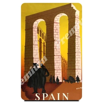 

Spain souvenir magnet vintage tourist poster