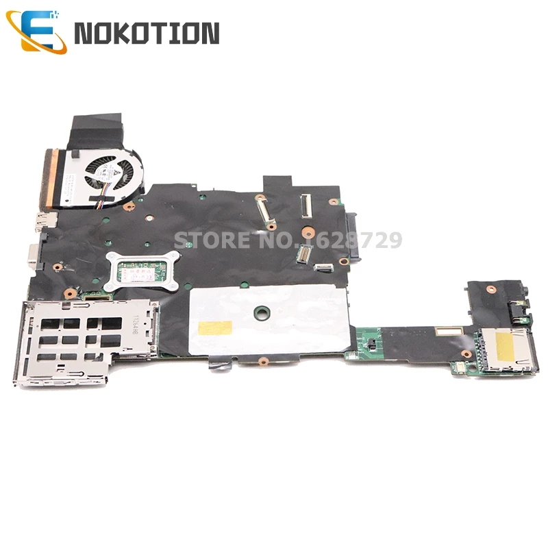 NOKOTION Laptop Motherboard for Lenovo Thinkpad Tablet X220 Tablet X220T I7-2620M CPU QM67 GMA HD3000 DDR3 04Y1810 MAIN BOARD