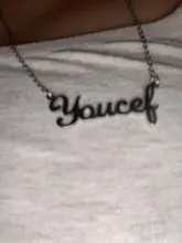 Sipuris, Collar personalizado con nombre, collares de acero inoxidable de Color acero para mujer, joyería personalizada para hombre, regalo de novia