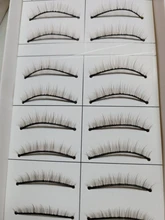 Muñecas marrones con pestañas postizas para niños, juguete de simulación corta, rizador Natural, accesorios para pestañas, regalos