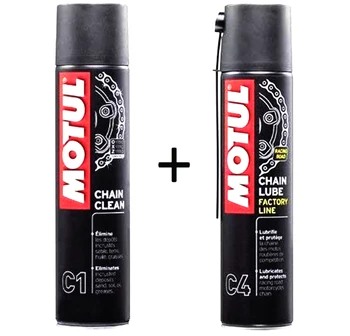 

Motul Motul chain Pack with spray cleaner C1 400 ml and fat Motul C4 specially for road