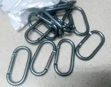 Mosquetón con hebilla colgante ovalada, 5/10/20 piezas, hebilla colgante, bolsa pequeña, hebilla de botella de agua, gancho para acampar, pescar, senderismo y viajar