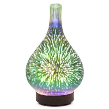

3D Glass Aroma Diffuser Colorful Lamp Humidifier Night Light
