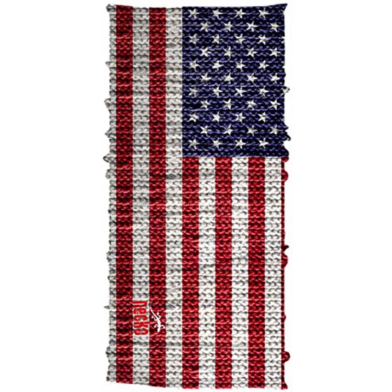 Necko Headwear Buff American Flag Bandana Face Mask Neck Gaiter Warmer Snood for Men Women Motorcycle Balaclava Headband Dust