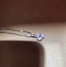 Collares de circonita AAA para mujer, de Plata de Ley 925, colgante de diamante brillante, gargantilla de compromiso, joyería fina NK068