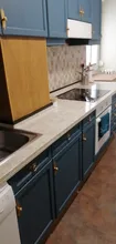 Waterproof Wallpaper Vinyl-Film Marble Self-Adhesive Countertops Kitchen Bathroom 3D