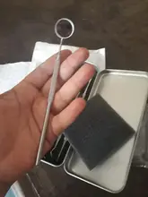6 unid/set espejo Dental de acero inoxidable dentista preparado herramienta sonda diente Kit de cuidado de instrumento pinzas azada hoz Scaler