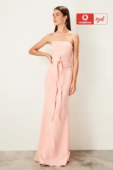 

Trendyol Belt Detailed Evening Dress TPRSS19BB0491