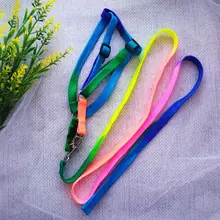 Harness Leash Traction Rope Lead Pet-Dog-Collar Rainbow Colorful Durable Nylon And 120cm