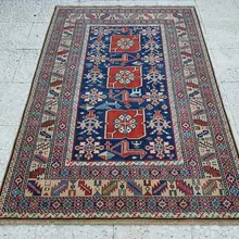 Винтажный ковер ручной работы в турецком стиле от 1990s 3'6'' X 5'2''/106X157 см