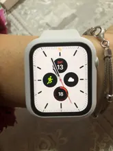 Protector de pantalla de cristal + cubierta para Apple Watch, 44mm, 40mm, 42mm, 38mm, accesorios de parachoques para Apple Watch series 5 4 3 SE 6