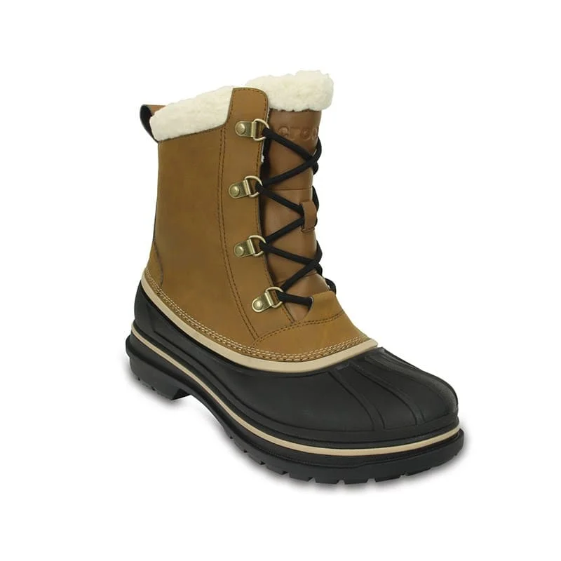 Коричневый CROCS AllCast II Boot M MEN - Цвет: Коричневый