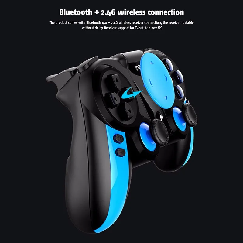 Ipega PG-9090 беспроводной Bluetooth 2,4G приемник геймпад PUBG контроллер для Android iOS джойстик с держателем для ТВ планшета ПК