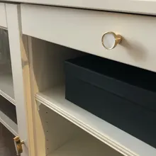 Furniture-Handles Door-Knobs Drawer Pulls Cupboard Shell-Resin Cabinet Kitchen Brass