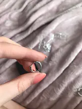 ANENJERY 925 de plata esterlina Simple circón de una sola fila pendientes para las mujeres brincos oorbellen pendientes de botón pendientes S-E14