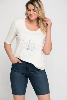 

Sans Textile Women Bone Stone İşli Viscose Tunic 65 N15942