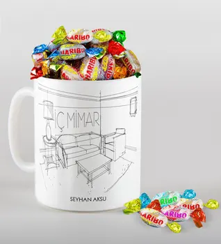 

Personalized Underwear Architect Mug and Haribo Candy Gift Seti-5
