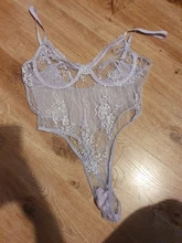 Yimunancy-Body de encaje Floral para mujer, Body transparente Sexy de peluche, monos ajustados para mujer 2020