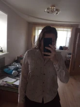 Casual Women Blouse Tops Collar Long-Sleeve Office-Work Printed Polka-Dot Fashion Ladies