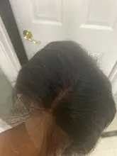 Shuangya-pelucas frontales de encaje liso para mujer, pelo peruano transparente con cierre de encaje Frontal, Remy