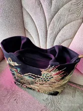 Retro Handbag Tote Messenger-Bag Embroidery Peacock Ethnic-Style Large-Capacity Girl