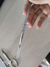 Pincel de Arte de uñas de cristal, herramienta de salón de manicura, esculpido de puntas, acrílico, UV, Gel Builder, pintura, punteado, 1 ud.