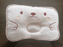 Almohada adaptable a la forma de bebés, almohada decorativa de cabeza plana para bebés de 0 a 24 meses