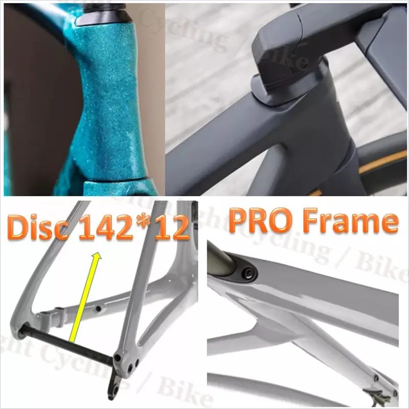 

Pro Sa-gan Bike Frameset Carbon-Road-Frame Bicycle-Racing 700C T1000 Large-Size BB68 New Thread