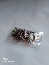 FISHINAPOT-30 unids/lote 2 #-10 #, Conector de acero inoxidable, cebo giratorio para pesca, anzuelo giratorio de bloqueo rápido