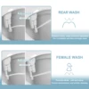 SAMODRA Bidet Attachment Ultra-Slim Toilet Seat Attachment Dual Nozzle Bidet Adjustable Water Pressure Non-Electric Ass Sprayer 3