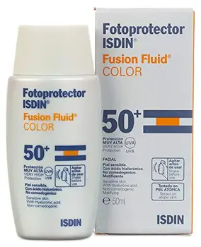 

ISDIN Fusion Fluid Color photoprotector SPF 50 + | color facial sunscreen | Fit for all kinds of skins | 50ml