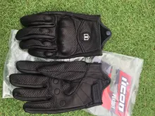 Guantes de motocicleta unisex de cuero y carbón para invierno, guantes de moto para hombre y mujer, para motocross, ATV