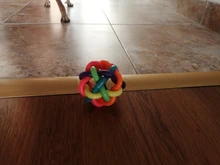 Pet-Toy Woven-Ball Small Animals Rubber Dog with Bell Novelty Dog-Favorite 1pcs Colorful