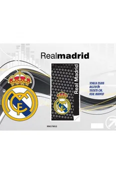 

REAL MADRID black beach towel 75X150 CM cotton 300GR RM173012