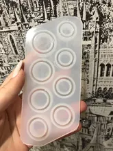 8 Uds molde de silicona de anillo de tamaños surtidos para joyería de resina molde de fundición de resina tamaño de EE. UU. 5-12
